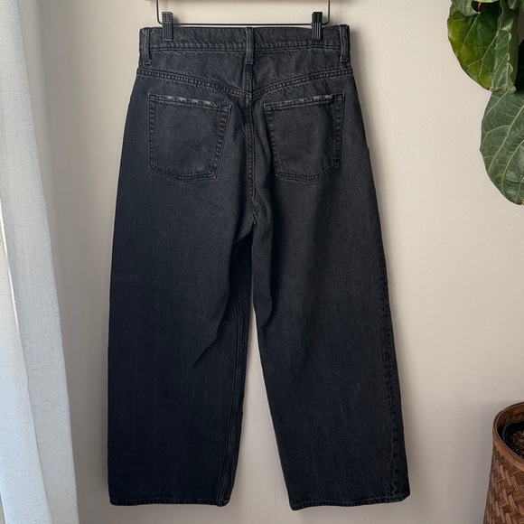 Old Navy Black Extra High Waisted Baggy Wide Leg Secret Smooth Pockets - Picture 3 of 4